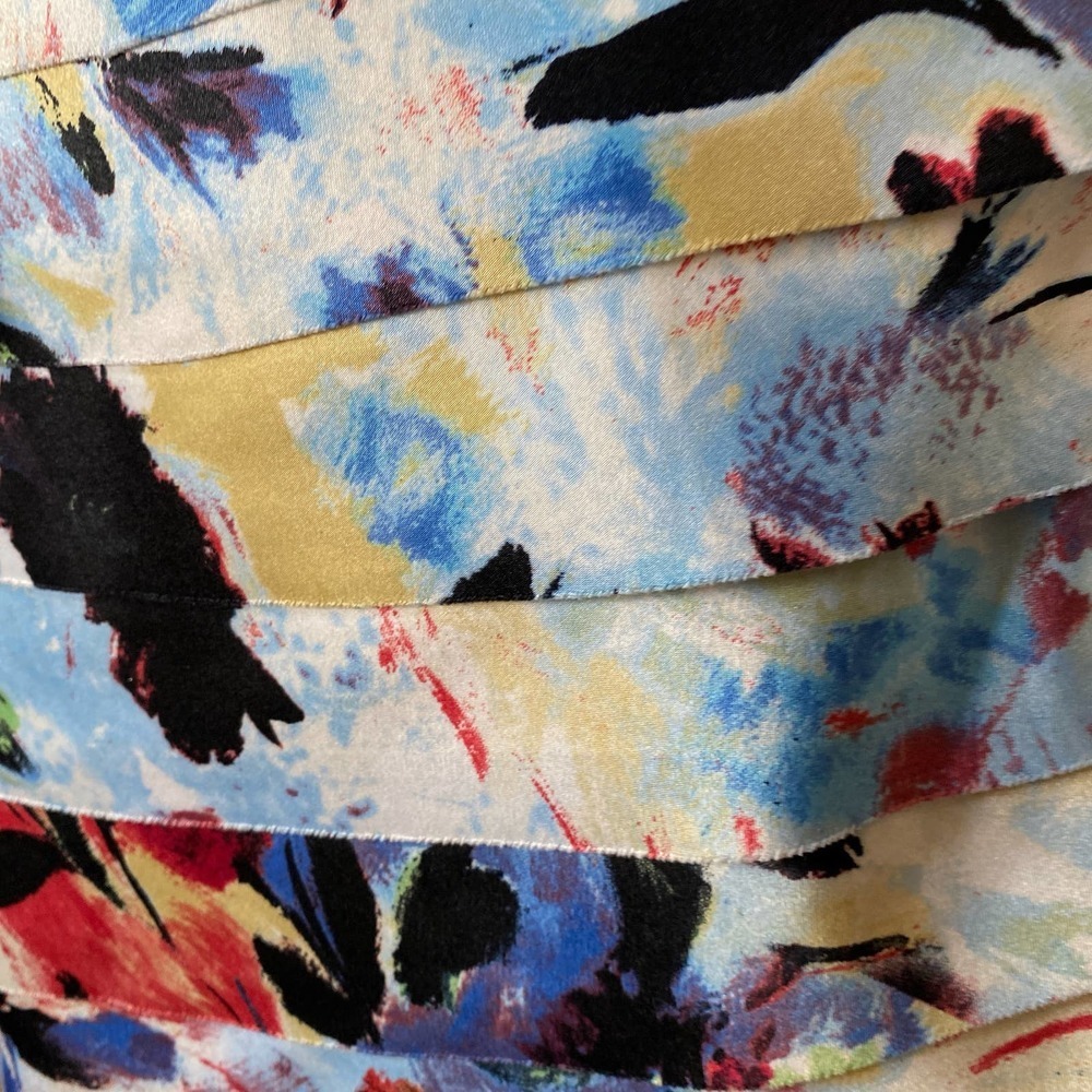 NWT JS COLLECITON Watercolor Print Midi Dress, L 0564 - Picture 6 of 10